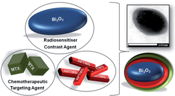 Graphical abstract: Synthesis of potential theranostic system consisting of methotrexate-immobilized (3-aminopropyl)trimethoxysilane coated α-Bi2O3 nanoparticles for cancer treatment