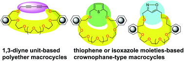 Graphical abstract: Glaser–Eglinton–Hay sp–sp coupling and macrocyclization: construction of a new class of polyether macrocycles having a 1,3-diyne unit