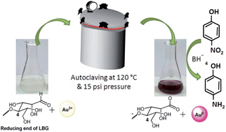 Graphical abstract: Green synthesis of polysaccharide stabilized gold nanoparticles: chemo catalytic and room temperature operable vapor sensing application