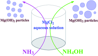 Graphical abstract: Gaseous ammonia: superior to aqua ammonia in the precipitation of Mg(OH)2 under mild conditions