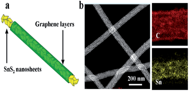 Graphical abstract: A novel SnS2@graphene nanocable network for high-performance lithium storage
