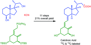 Graphical abstract: Efficient and scalable total synthesis of calcitroic acid and its 13C-labeled derivative
