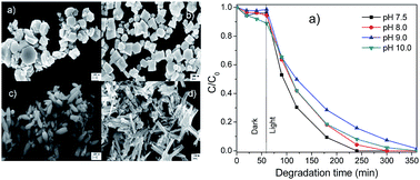 Graphical abstract: Effects of morphology, surface area, and defect content on the photocatalytic dye degradation performance of ZnO nanostructures