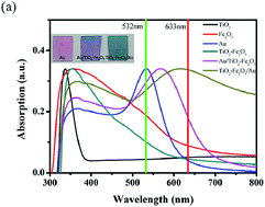 Graphical abstract: Spatially controllable plasmon enhanced water splitting photocurrent in Au/TiO2–Fe2O3 cocatalyst system