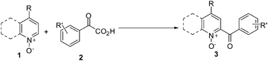 Graphical abstract: Silver catalyzed decarboxylative acylation of pyridine-N-oxides using α-oxocarboxylic acids