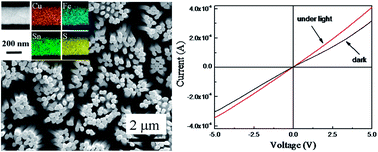 Graphical abstract: Preparation and photoelectric property of a Cu2FeSnS4 nanowire array