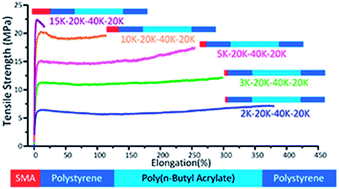 Graphical abstract: Microstructure and mechanical properties of amphiphilic tetrablock copolymer elastomers via RAFT miniemulsion polymerization: influence of poly[styrene-alt-(maleic anhydride)] segments