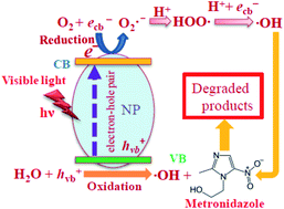 Graphical abstract: Effect of silver doping on TiO2, CdS, and ZnS nanoparticles for the photocatalytic degradation of metronidazole under visible light