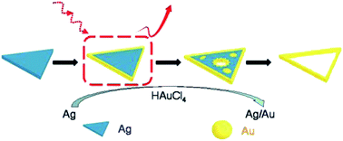 Graphical abstract: Highly stable Ag–Au nanoplates and nanoframes for two-photon luminescence