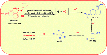 Graphical abstract: Synergistic effect of microwave irradiation and conjugated polymeric catalyst in the facile degradation of dyes