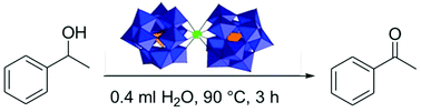 Graphical abstract: Lanthano-phosphotungstate: A water soluble and reusable catalyst for oxidation of alcohols using H2O2 as an oxidant