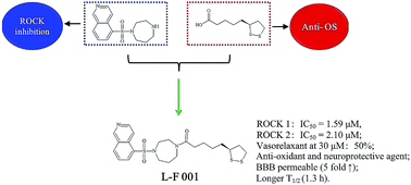 Graphical abstract: Simply combining fasudil and lipoic acid in a novel multitargeted chemical entity potentially useful in central nervous system disorders