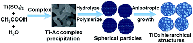 Graphical abstract: Controllable synthesis of TiO2 hierarchical and their applications in lithium ion batteries