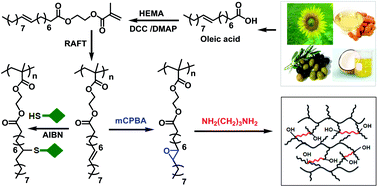 Graphical abstract: Controlled RAFT synthesis of side-chain oleic acid containing polymers and their post-polymerization functionalization