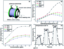 Graphical abstract: Porous wide band gap BiNbO4 ceramic nanopowder synthesised by low temperature solution-based method for gas sensing applications