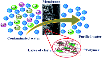 Graphical abstract: Preparation and evaluation of heavy metal rejection properties of polyetherimide/porous activated bentonite clay nanocomposite membrane
