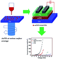 Graphical abstract: Improved hole injection in organic light emitting devices by gold nanoparticles