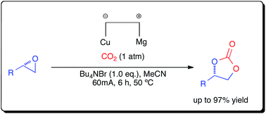 Graphical abstract: ‘Ring-expansion addition’ of epoxides using applied potential: an investigation of catalysts for atmospheric pressure carbon dioxide utilization