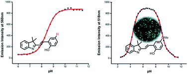 Graphical abstract: Styrylcyanine-based ratiometric and tunable fluorescent pH sensors