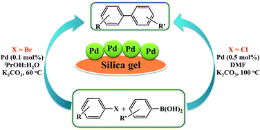 Graphical abstract: Phosphine-stabilized Pd nanoparticles supported on silica as a highly active catalyst for the Suzuki–Miyaura cross-coupling reaction