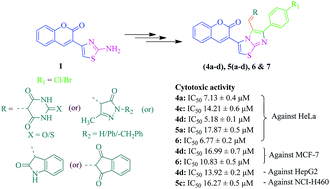 Graphical abstract: Synthesis and in vitro cytotoxic activity of novel coumarinylimidazo[2,1-b]thiazole derivatives
