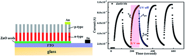 Graphical abstract: ZnO homojunction UV photodetector based on solution-grown Sb-doped p-type ZnO nanorods and pure n-type ZnO nanorods