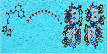 Graphical abstract: Unprecedented ferrocene–quinoline conjugates: facile proton conduction via 1D helical water chains and a selective chemosensor for Zn(ii) ions in water