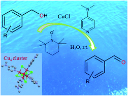 Graphical abstract: Mild, green copper/4-dimethylaminopyridine catalysed aerobic oxidation of alcohols mediated by nitroxyl radicals in water