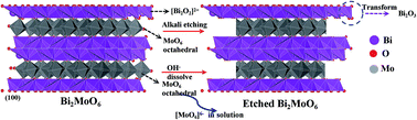 Graphical abstract: Nanosize α-Bi2O3 decorated Bi2MoO6 via an alkali etching process for enhanced photocatalytic performance