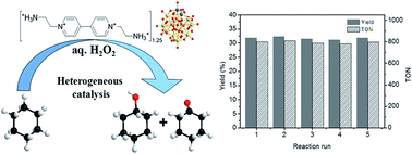 Graphical abstract: Efficient and recyclable multi-cationic polyoxometalate-based hybrid catalyst for heterogeneous cyclohexane oxidation with H2O2