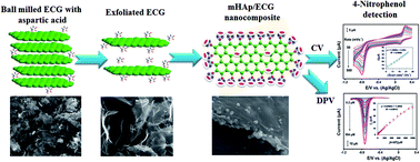 Graphical abstract: Edge-carboxylated graphene anchoring magnetite-hydroxyapatite nanocomposite for an efficient 4-nitrophenol sensor