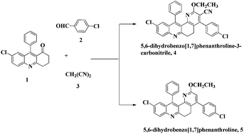 Graphical abstract: Unexpected regiospecific Michael addition product: synthesis of 5,6-dihydrobenzo[1,7]phenanthrolines