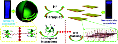 Graphical abstract: A bola-type supra-amphiphile constructed from a water-soluble pillar[5]arene and a rod–coil molecule for dual fluorescent sensing