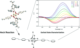 Graphical abstract: MM quadruply bonded complexes supported by vinylbenzoate ligands: synthesis, characterization, photophysical properties and application as synthons