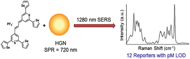 Graphical abstract: Extreme red shifted SERS nanotags