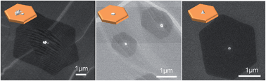 Graphical abstract: Correlation between nanoparticle location and graphene nucleation in chemical vapour deposition of graphene