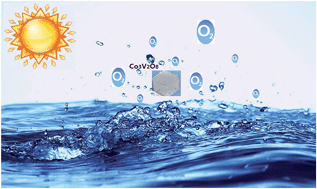 Graphical abstract: Hexagonal assembly of Co3V2O8 nanoparticles acting as an efficient catalyst for visible light-driven water oxidation