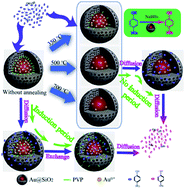 Graphical abstract: The effects of Au species and surfactant on the catalytic reduction of 4-nitrophenol by Au@SiO2