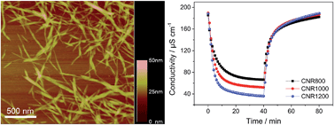 Graphical abstract: Carbon nanorods derived from natural based nanocrystalline cellulose for highly efficient capacitive deionization