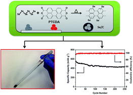 Graphical abstract: In situ formed carbon bonded and encapsulated selenium composites for Li–Se and Na–Se batteries