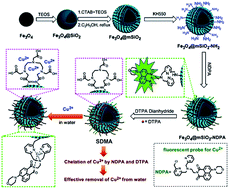 Graphical abstract: A new magnetic nanocomposite for selective detection and removal of trace copper ions from water