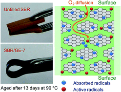 Graphical abstract: Graphene as a prominent antioxidant for diolefin elastomers