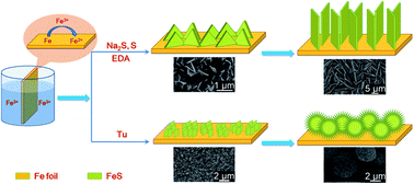 Graphical abstract: In situ growth of FeS microsheet networks with enhanced electrochemical performance for lithium-ion batteries