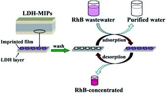 Graphical abstract: Template-synthesized ultra-thin molecularly imprinted polymers membrane for the selective preconcentration of dyes