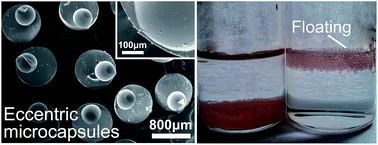 Graphical abstract: Generation of uniform polymer eccentric and core-centered hollow microcapsules for ultrasound-regulated drug release