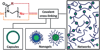 Graphical abstract: Covalently cross-linked poly(2-oxazoline) materials for biomedical applications – from hydrogels to self-assembled and templated structures