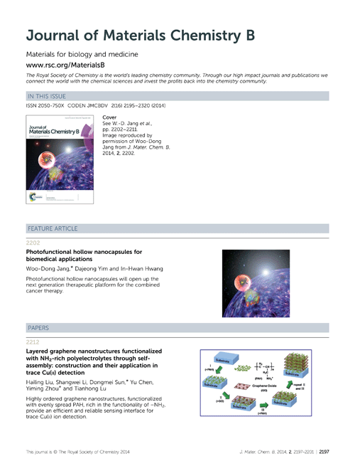 Contents list Journal of Materials Chemistry B (RSC Publishing)