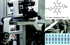 Graphical abstract: Naphtalenediimide-based donor–acceptor copolymer prepared by chain-growth catalyst-transfer polycondensation: evaluation of electron-transporting properties and application in printed polymer transistors