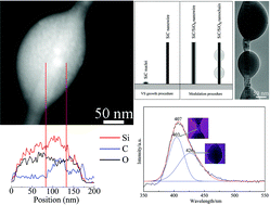 Graphical abstract: Thermal evaporation synthesis of SiC/SiOx nanochain heterojunctions and their photoluminescence properties