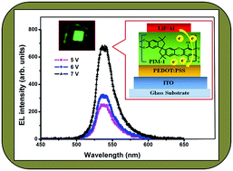 Graphical abstract: An n-type, new emerging luminescent polybenzodioxane polymer for application in solution-processed green emitting OLEDs